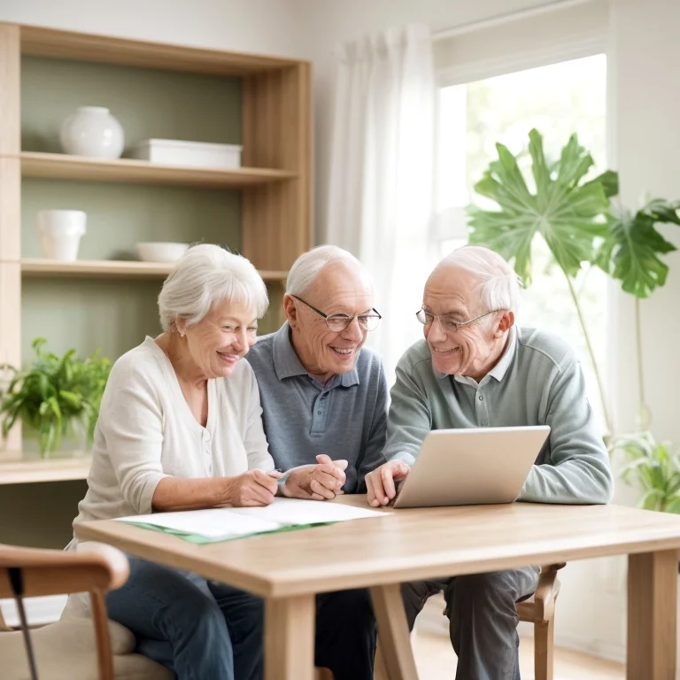 Portrait of satisfied retiree client